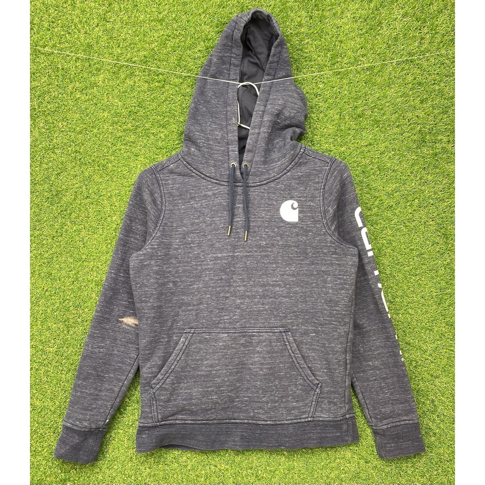 Carhartt Hoodie Women's XS Extra Small Sweatshirt Workwear Pullover Outdoor Y2K